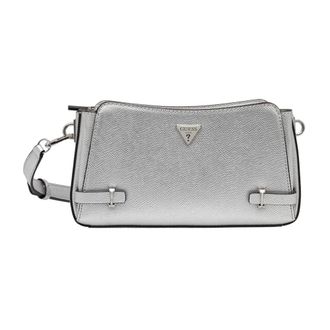 Guess Tassen, Dames, Grijs, ONE Size, Leer, Rosalba Crossbody Tas