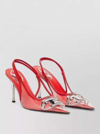 Diesel venus stiletto pumps transparent slingback strap