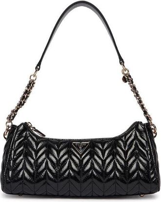 Guess Womens Shoulder Bag Black Polyurethane - Shoulder-Bags