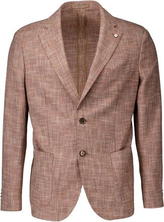 Lubiam Colberts Roest Stijlvolle Blazer - Heren - Blazers - Roze - 3XL - Jassen