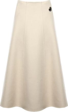 Moncler x Jil Sander rok met logopatch - Beige