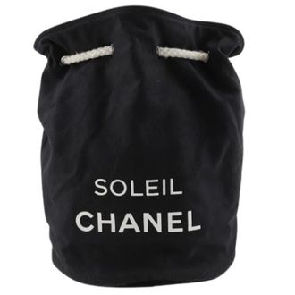 Chanel Bolso bombonera de lona Pre-owned - Pre-owned - Mujer - Negro - ONE SIZE