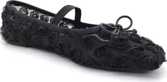 Kenneth Cole Myra Mary Jane Flat in Black Mesh at Nordstrom, Size 7.5