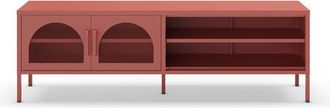 DRAWER Mueble de TV 2 puertas de metal L160cm - Terracota