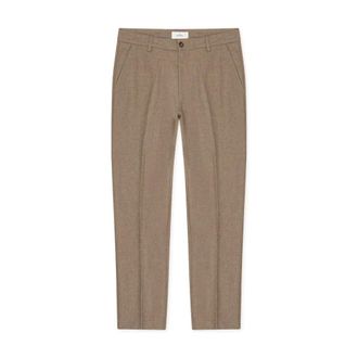 Les Deux Pantalones de traje de lana Reg - Trousers - Hombre - Marr&oacute;n - W34