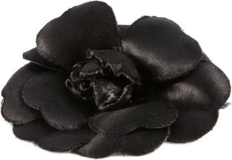 Chanel Spilla Camelia anni 2000 - Nero