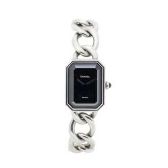 Chanel Pre-owned Womens Premi&egrave;re Gourmette Chain Watch L - Black - One Size