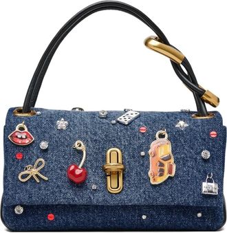 Marc Jacobs Dual denim mini-tas - Blauw