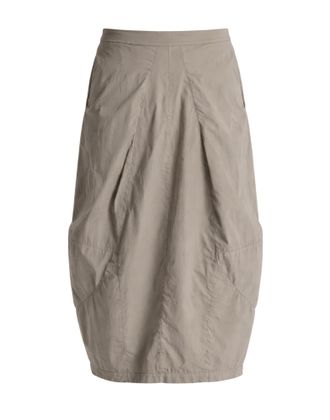 Transit Par-Such Womens Midi Skirt In Stretch Cotton Taupe