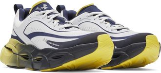 Under Armour UA Halo Racer Running Shoe in Washed Navy/Yellow/Gray at Nordstrom, Size 12.5