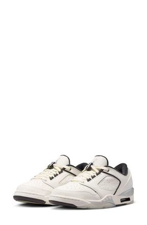 Nike Jordan Sixty Plus Low Basketball Sneaker in Sail/Black/Metallic Silver at Nordstrom, Size 10.5