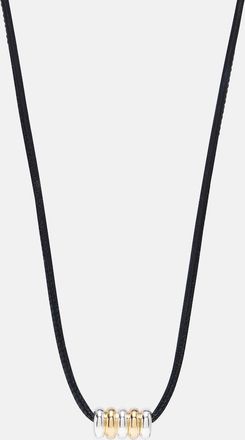 Déhanche Déhanche Hollyhock leather and sterling silver necklace