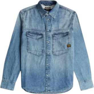 G-Star Denim Jacket - Heren - Spijkeroverhemden - Blauw - XL - Denim - Overhemden
