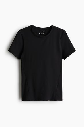 H&M Sportshirt mit DryMove - Schwarz