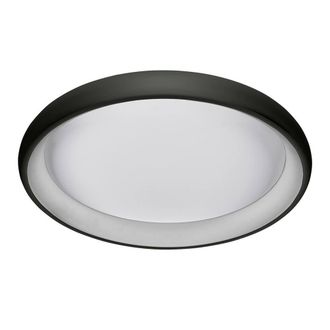 Netlighting Modern LED Flush Ceiling Light Black Warm White 3000K 2750lm