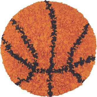 R16 Home Shaggy Raggy Basketball Rug in Orange/Brown at Nordstrom Rack