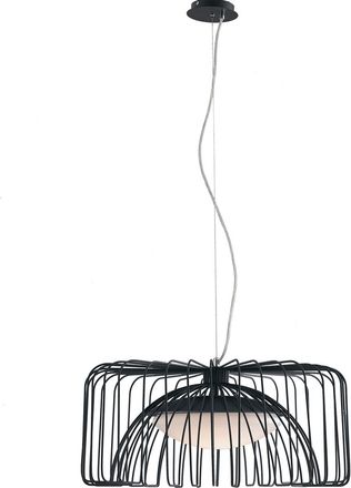 Luce-Ambiente-Design Cougar Suspension Chandelier in Black Metal 24w 4000k (Natural Light)