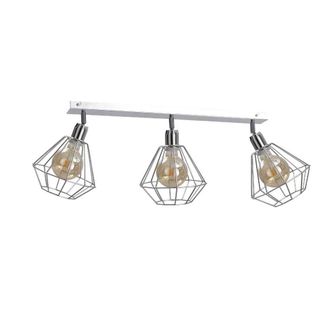 Netlighting Foskal Ceiling Spotlight Bar Silver 65cm 3x E27
