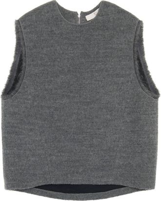 Tela Womens Cardo Vest In Gray