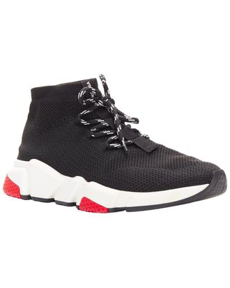 Balenciaga Mens Cotton Speed Logo Laced Sock Sneaker (Authentic Pre-Loved)