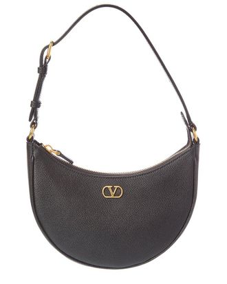 Valentino Vlogo Signature Mini Leather Hobo Bag