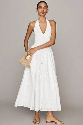 Hutch Eyelet Drop-Waist Maxi Dress