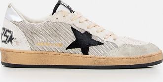Golden Goose Silver Lace Up Sneakers