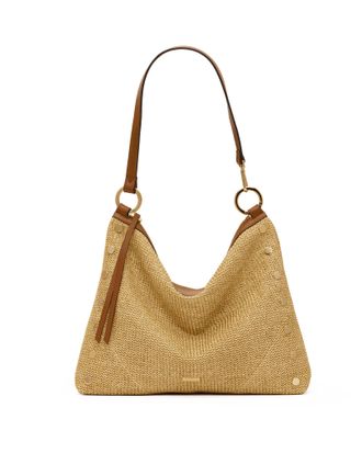 Hammitt Hammitt Kyle Cocoa Raffia Gold Lrg