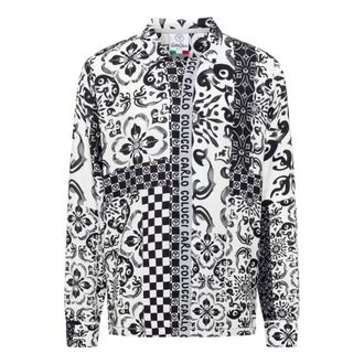 Carlo Colucci Blouses & Shirts - Heren - Casual Overhemden - Zwart - L - Leer - Overhemden