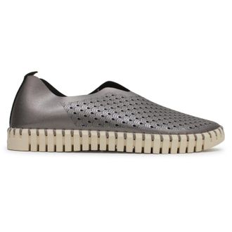 Ilse Jacobsen Tulip 3576 Textile Womens Comfort Shoes - Gun Metal - Size:UK 4