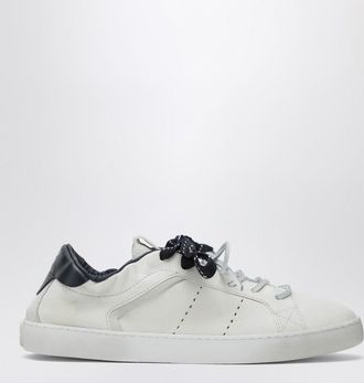 Miu Miu White/blue leather sneakers