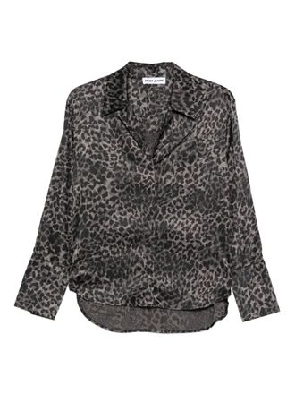 DKNY animal-print button-up shirt - Grey
