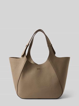 HUGO BOSS Shopper aus echtem Rindsleder Modell LENAH in Taupe, Gr&ouml;&szlig;e 1