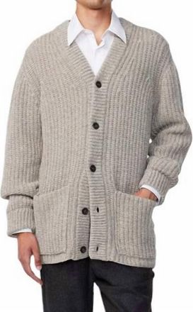 Nn.07 Mens Benzon Cardigan In Stone