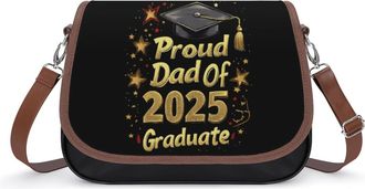 Generic Proudful DAD of 2025 Graduate Small Womens Crossbody Bags Shoulder Handbag with Adjustable Strap for Travel