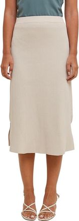 Wishlist Rib Knit Midi Skirt in Champagne at Nordstrom Rack, Size Medium