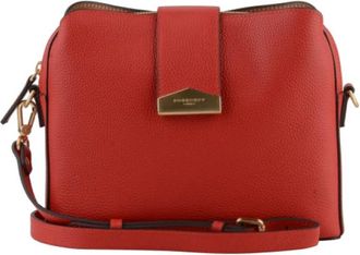 Pourchet Tassen, Dames, Rood, ONE Size, Leer, Cavalcade Schoudertas