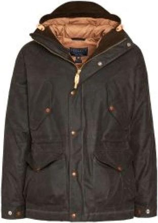 Manifattura Ceccarelli Casentino Green Camel Fisherman Parka - Dames - Winterjassen - Zwart - S - Wol - Jassen