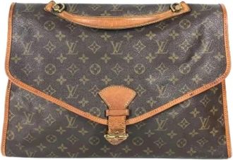Louis Vuitton Pre-owned Vintage Monogram Handtas - unisex - Vintage Handtas - Bruin - ONE Size - Leer - Vintage