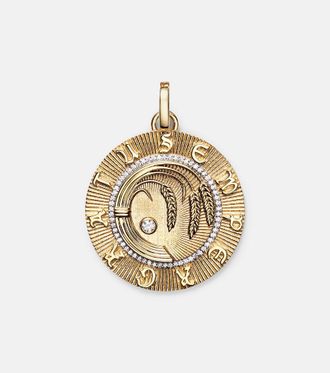 Foundrae Pendente Infinite Gratitude Large in oro 18kt con diamanti