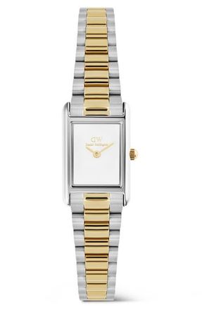 Daniel Wellington Bound Mini Tank Bracelet Watch, 17mm x 26mm in Silver-Tone at Nordstrom