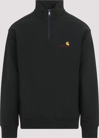 Carhartt Work in Progress Carhartt Wip sweatshirt met Amerikaanse script en halve rits