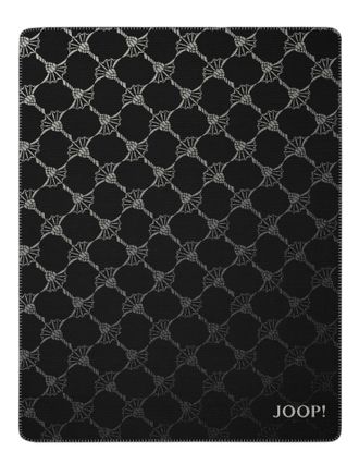 BIEDERLACK Plaid Cornflower, Schwarz 150x200 cm