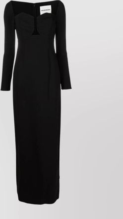 Roland Mouret cut-out cady maxi dress with fitted silhouette