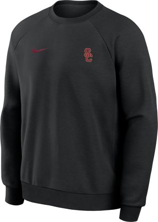 Nike USC Premium Performance Nike Mens Dri-FIT College Pullover Crew in Black | 03EK00ASCJ-BXN