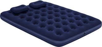 Bestway Colch&oacute;n De Camping Hinchable Bestway Horizon Doble 191x137x22 Cm Soporta Hasta 300 Kg Con Inflador Y 2 Almohadas Color Azul
