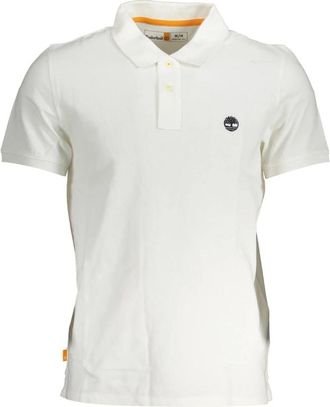 Timberland Elegant wit katoenen poloshirt - Heren - Polos - Wit - M - Katoen - Tops