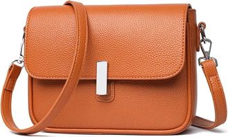 Generic Cowhide Leather Shoulder Bag For Women, Single Strap Handbag, Ladies Crossbody Purse With Multiple Pockets, Durable(G)