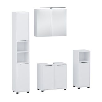 Vicco Conjunto De Muebles De Ba&ntilde;o Alina, Blanco, 4 Partes, Vicco