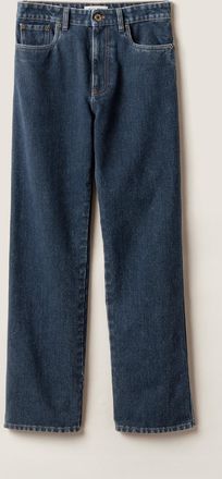 Miu Miu Flocked denim jeans